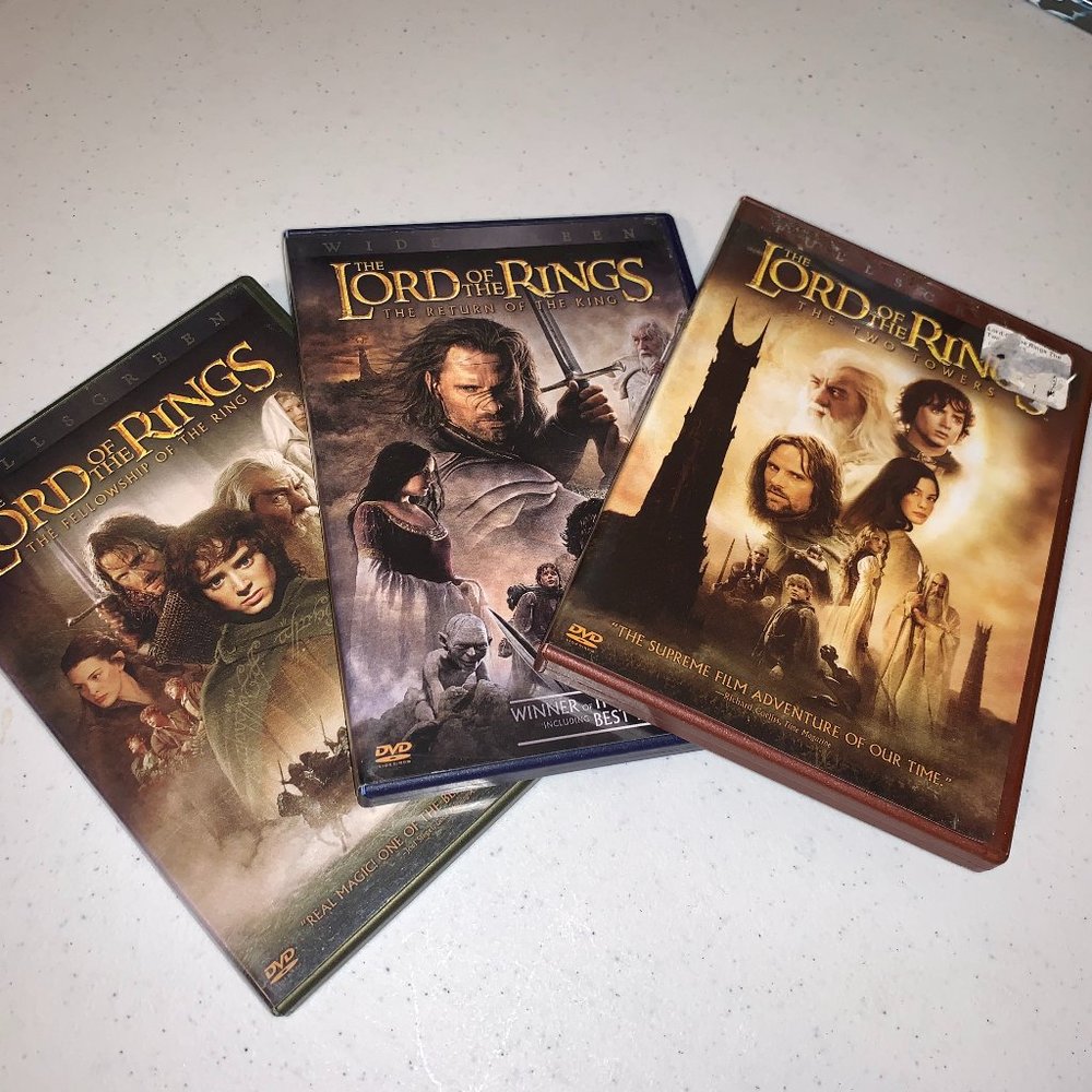 Lord of the Rings 3 DVD Movie Bundle